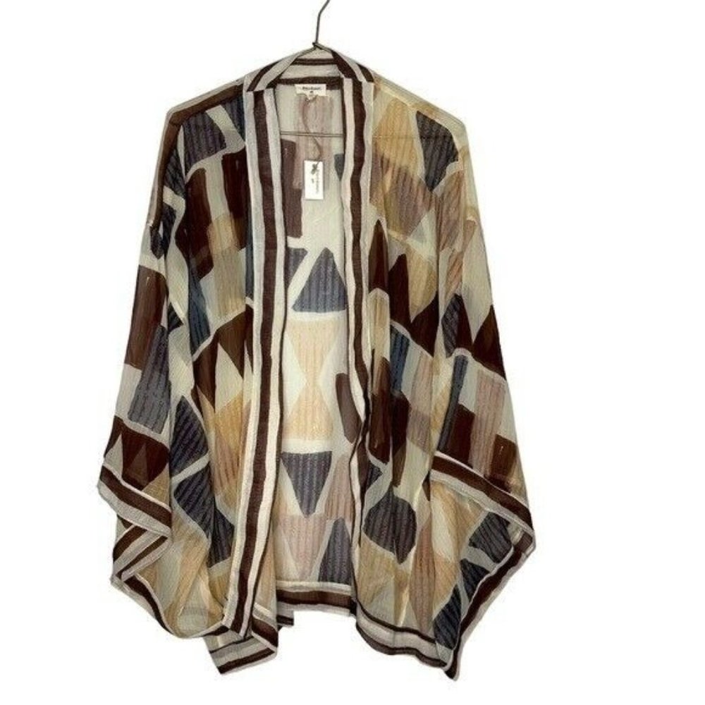 World Market Kimono Cardigan Swim Cover Up One Size - Picture 12 of 12